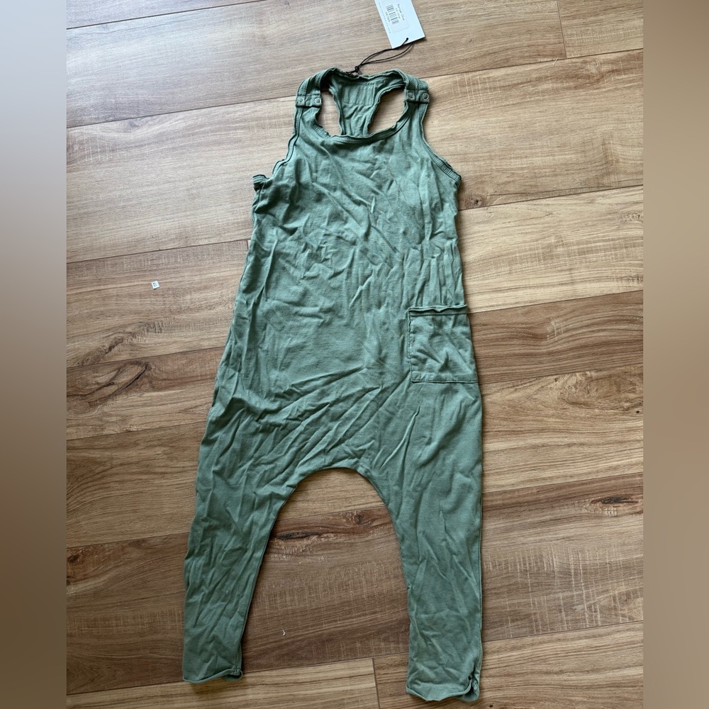 Be Mi Los Angeles Romper Olive Sz 4-5